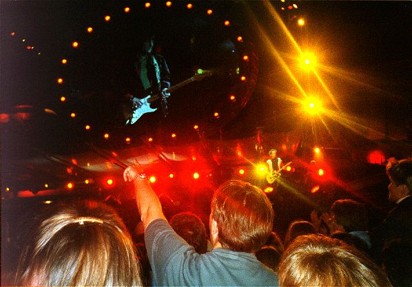 On stage