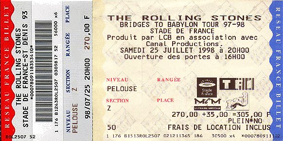Paris ticket